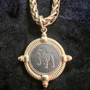 Georgia Bulldog coin necklace Atlanta Butler Alabama Mississippi